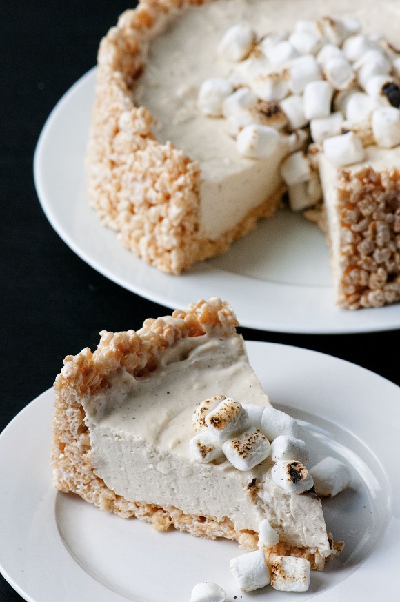 Toasted Marshmallow No Bake Cheesecake